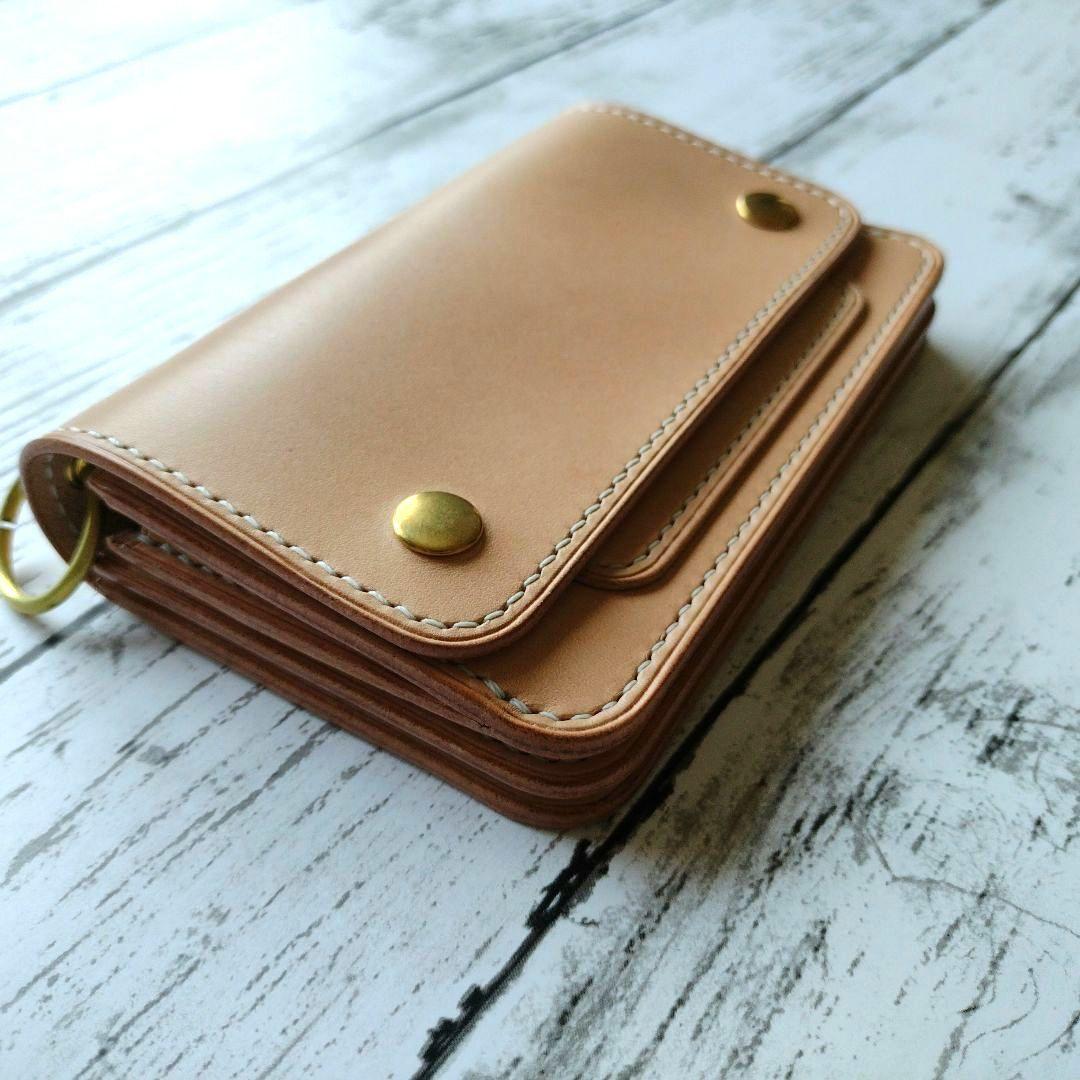 3層　ミドルトラッカー　ウォレット　イタリアンレザー