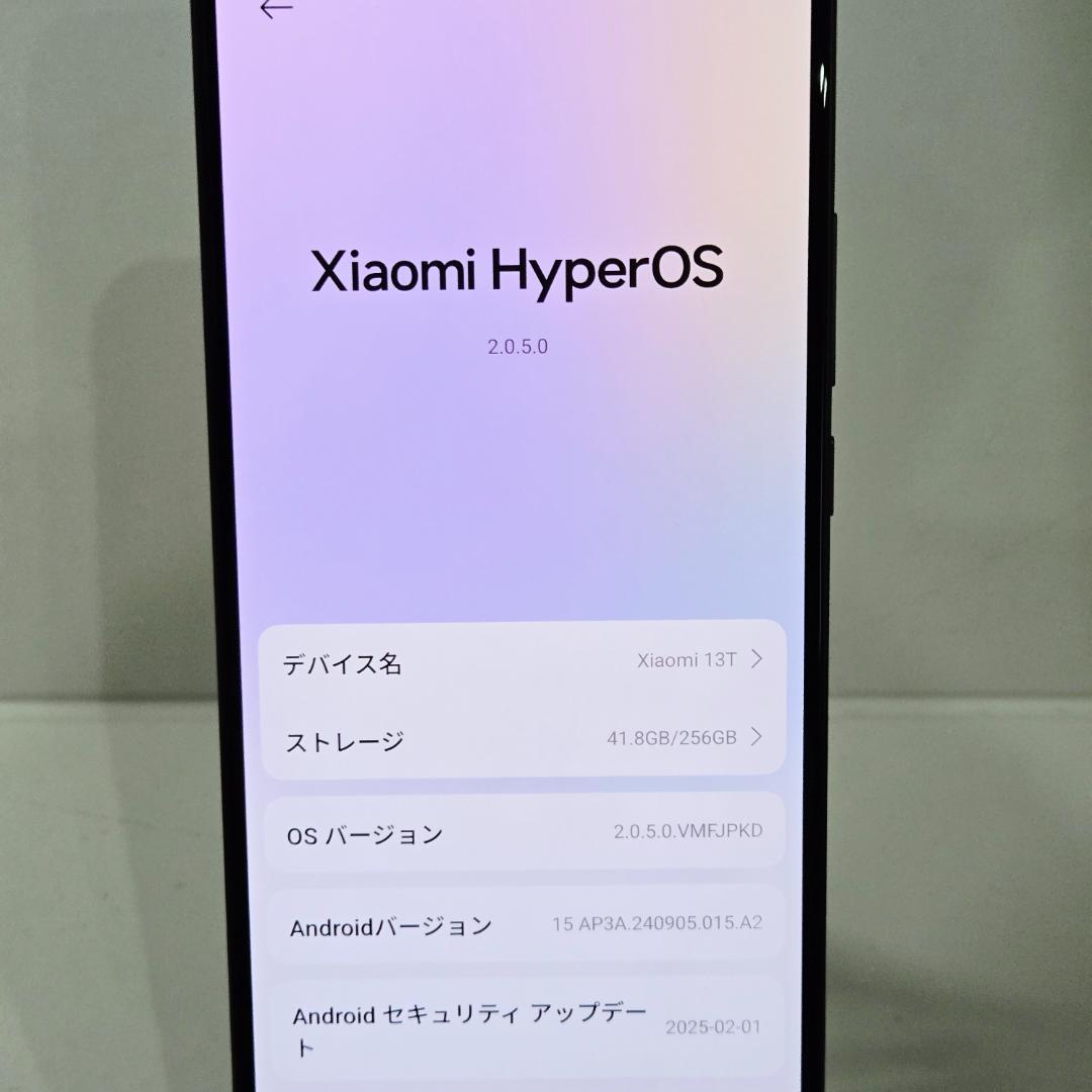 01 Xiaomi 13T ブラック SIMフリー 美品