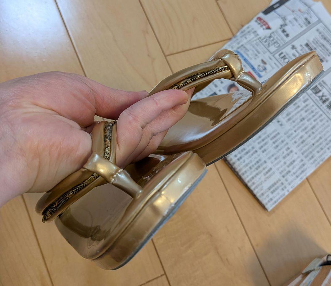 和装用バッグ草履セット　七五三　お宮参り　茶会　　利休バッグ