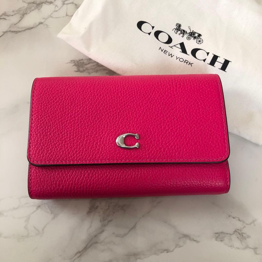 完売品！新品未使用 コーチ COACH 折り財布 ピンク