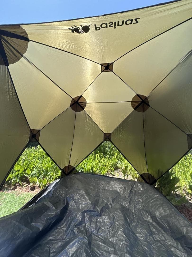 Pasinaz ブラックコーティング ワンタッチ テント 傘型 ワンタッチ 冷A