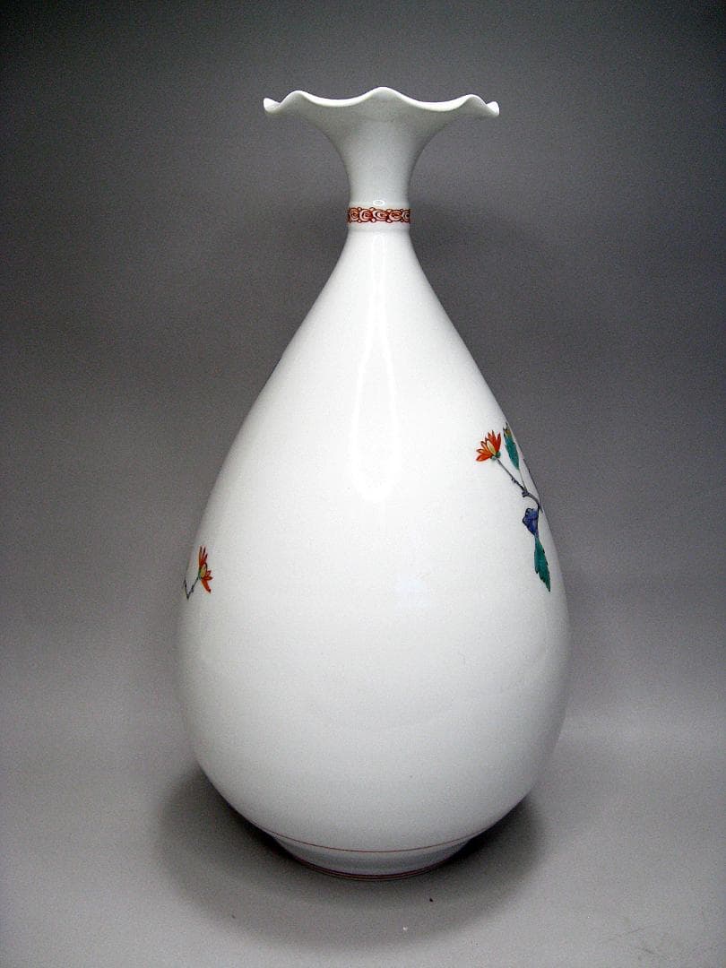 #名工 #晩香 #庄村健 #柿右衛門手 #花鳥錦 #花瓶 #庄健 #壺 #有田