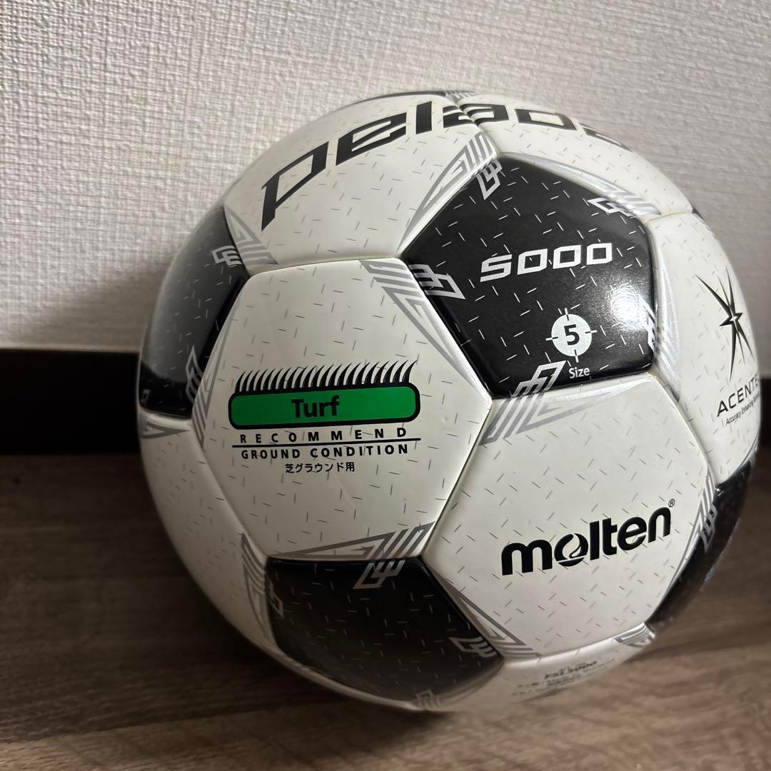 新品未使用モルテン サッカーボール5号球 ペレーダ5000芝用 F5L5000⑥