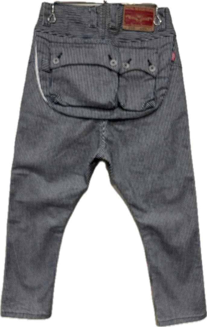 ＊ネイタルデザイン LotG55 ヒッコリー フラップ サルエルパンツ W28