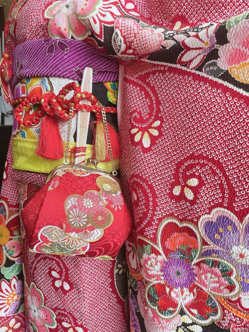 七五三7歳様総絞り柄豪華お着物フルセット