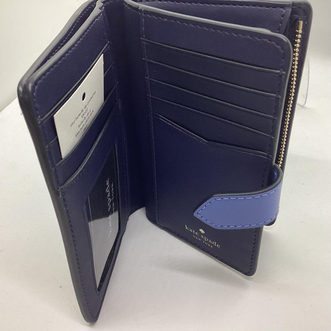 kate spade 蝶模様 二つ折り財布