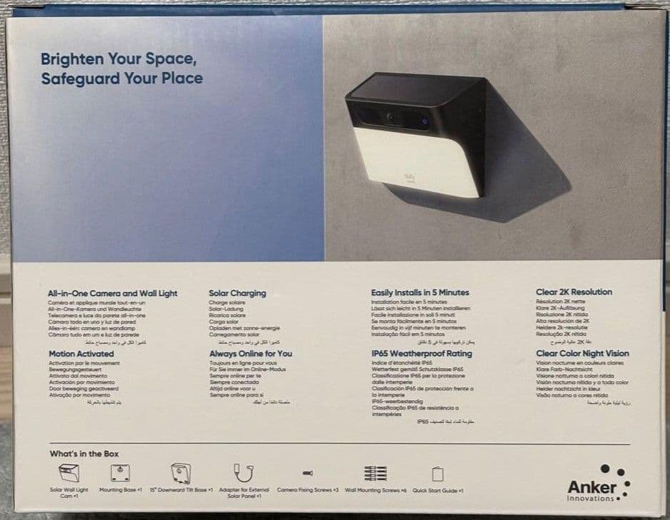 柴吉新品 Anker eufy Solar Wall Light Cam