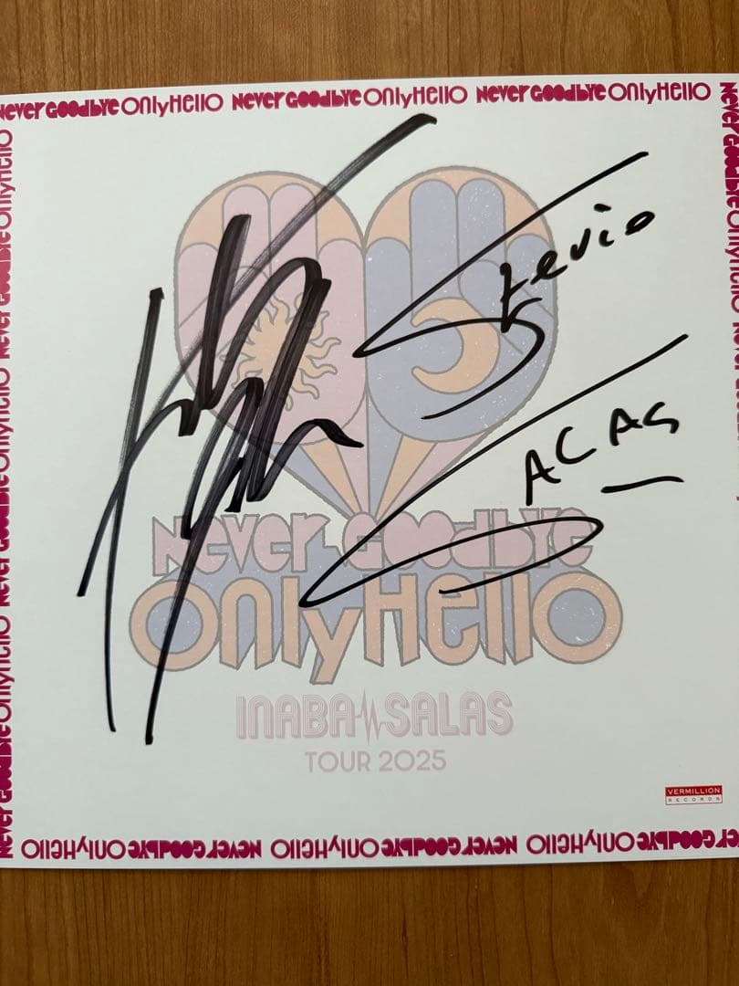 INABA/SALAS サイン色紙　B’z 稲葉浩志 サラス　イナサラ 会場限定