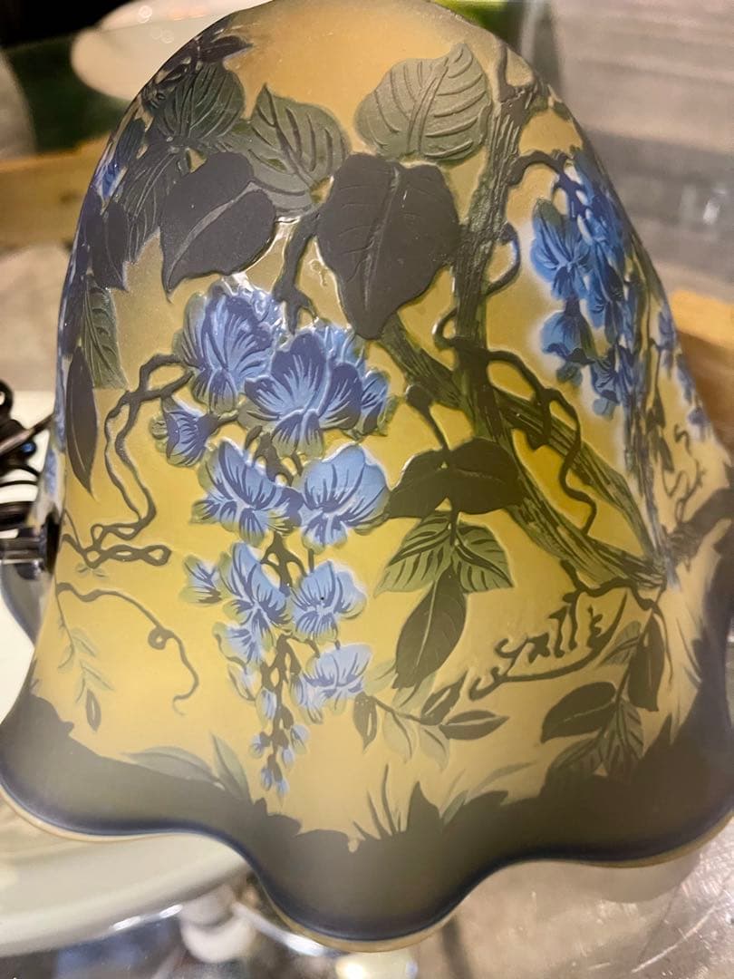 エミール ガレ？ ガレ風？ ルームランプシェード アンティーク 美術品