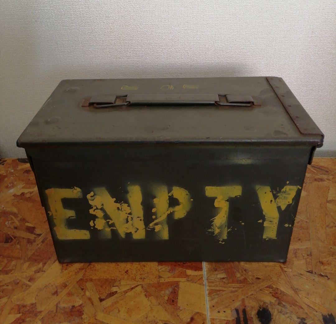 米軍放出品 アンモボックス 弾薬箱 大・小 2個セット　密閉缶　ツールボックス