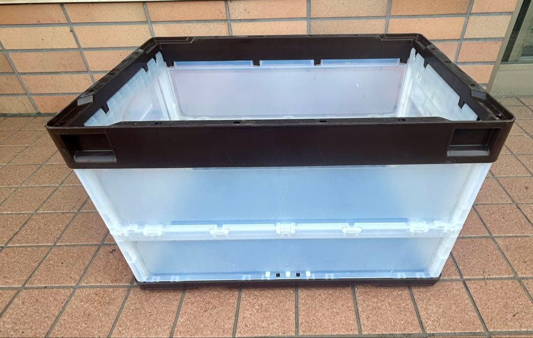 アスクル 折りたたみコンテナ 現場のチカラ ブラウン　20個セット