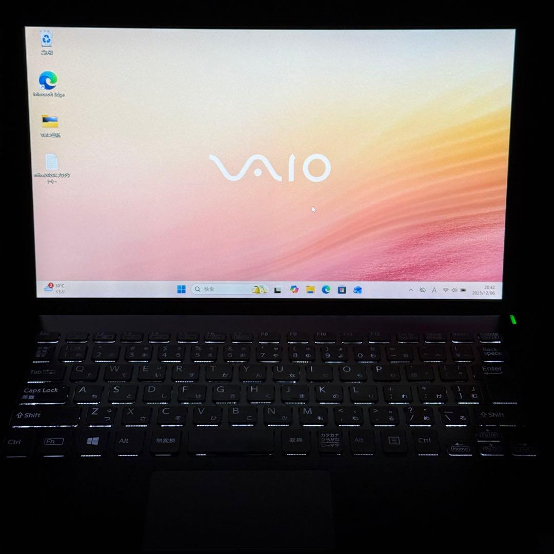 ★人気★ 美品 VAIO Pro PF 最新Office2024 バッテリー良好