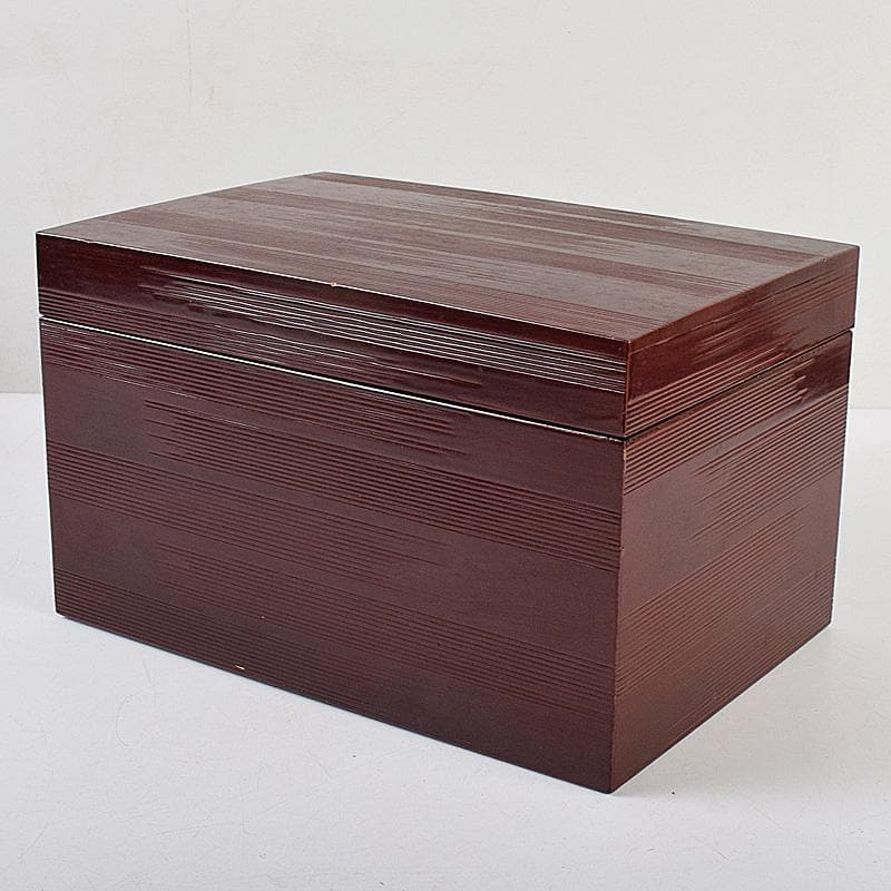 茶道具　利休茶箱　原平作　茶碗　朱塗　棗など　八点　一式　M　R9461