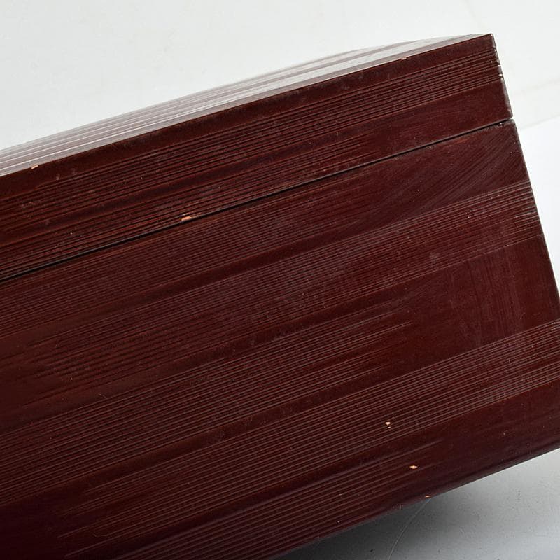 茶道具　利休茶箱　原平作　茶碗　朱塗　棗など　八点　一式　M　R9461