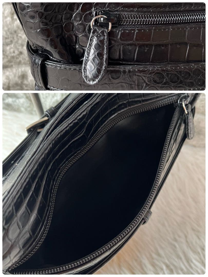 【新品未使用】TOKYO YK製　クロコダイル　ワンショルダーバッグ　JRA認定