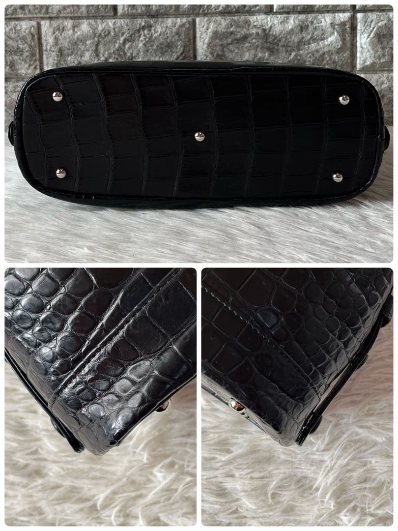 【新品未使用】TOKYO YK製　クロコダイル　ワンショルダーバッグ　JRA認定