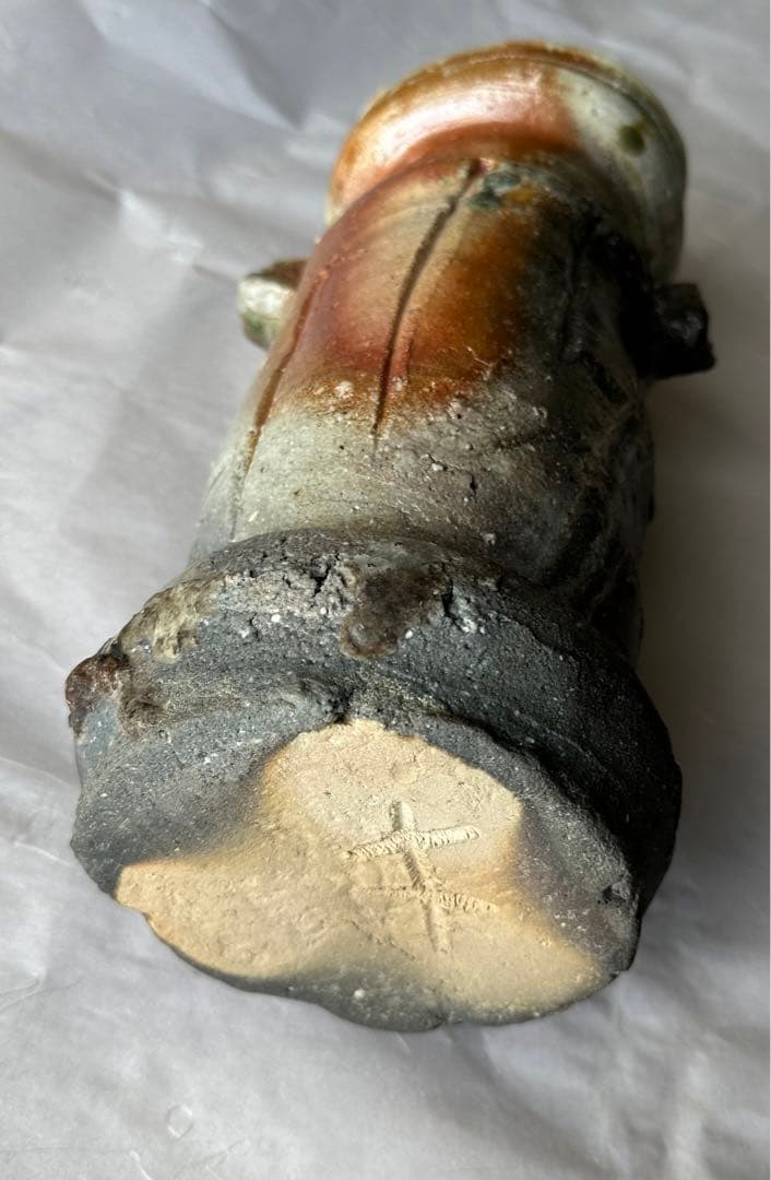 杉本貞光　伊賀耳付花入　伊賀　信楽　寺垣外窯　茶道具　共箱