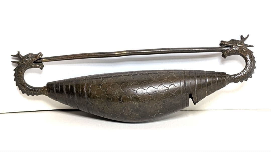 アンティーク錠前　双龍鍵　鍵　工芸品