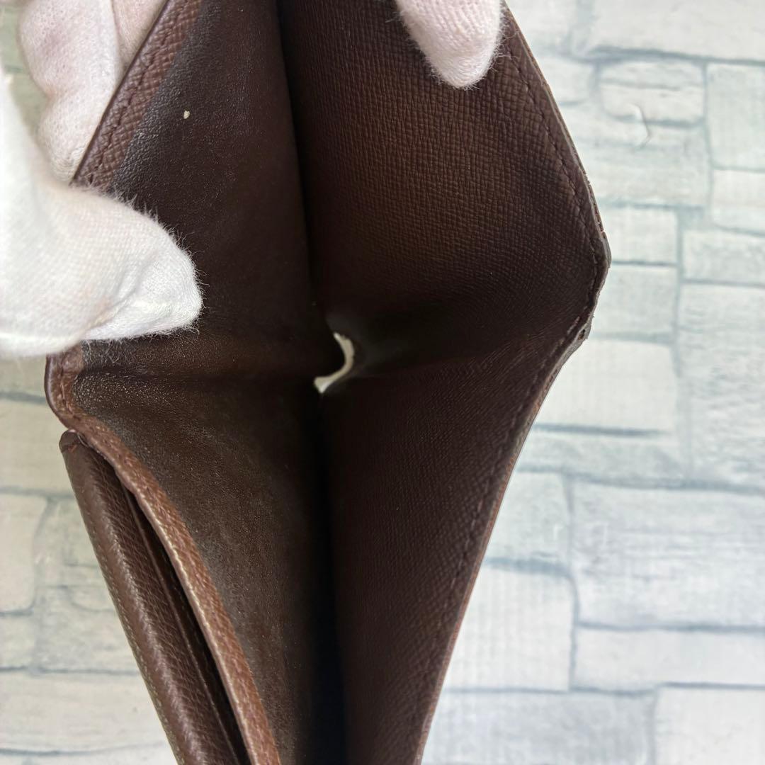 極美品　55LOUIS VUITTON ルイヴィトン ダミエ 二つ折り財布 g4