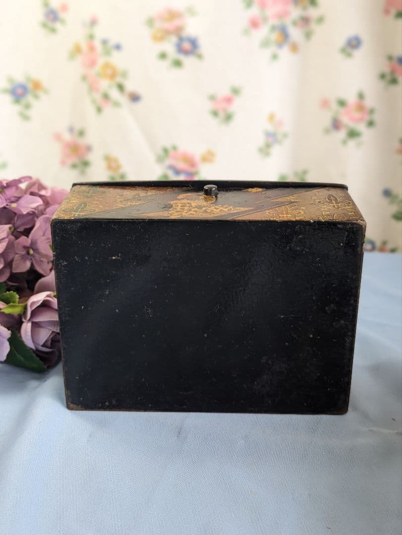 フランス アンティーク パピエマシェ 小物入れ OLIBET ノベルティ