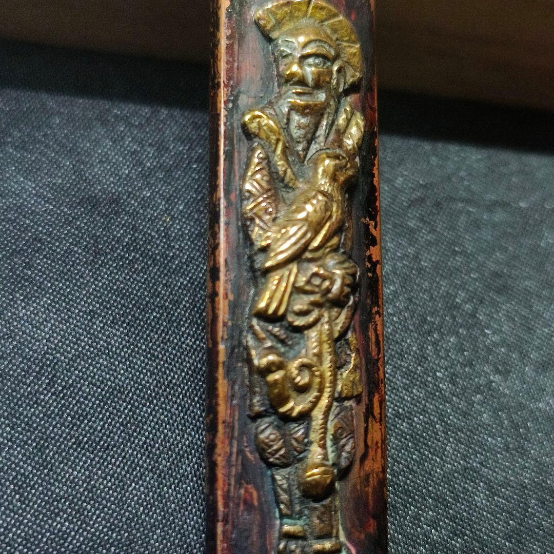 刀剣美術 小柄 南蛮人 江戸骨董 象嵌細工 古美術 蒐集家放出美品 旧家蔵出し