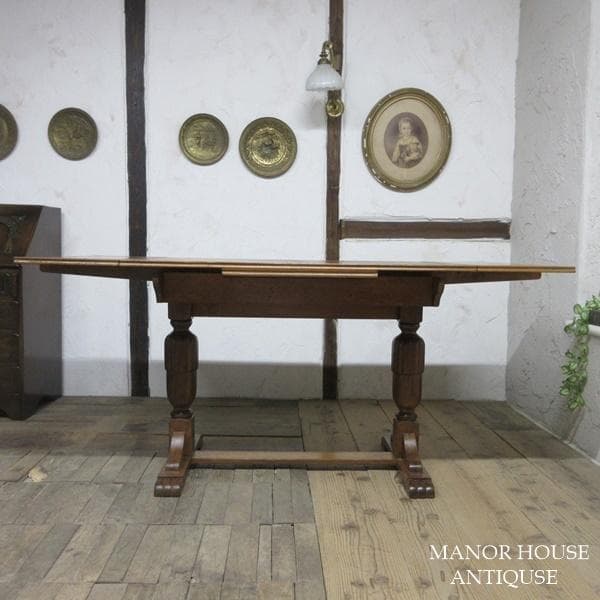 イギリス アンティーク 家具 ドローリーフテーブル ダイニング 英国 6239d