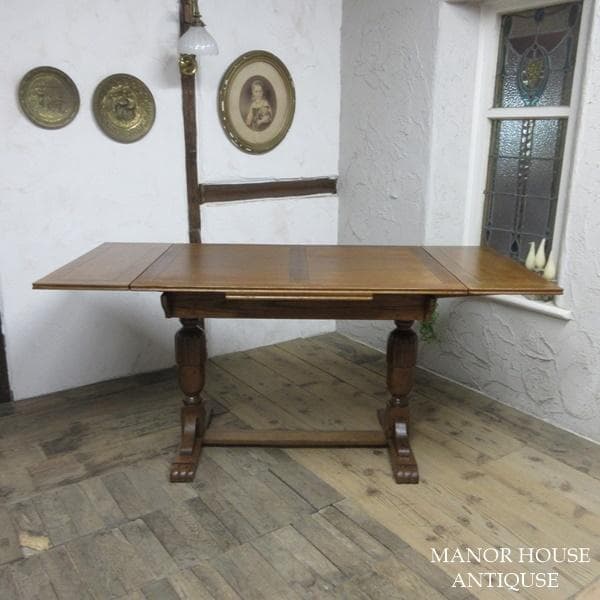 イギリス アンティーク 家具 ドローリーフテーブル ダイニング 英国 6239d