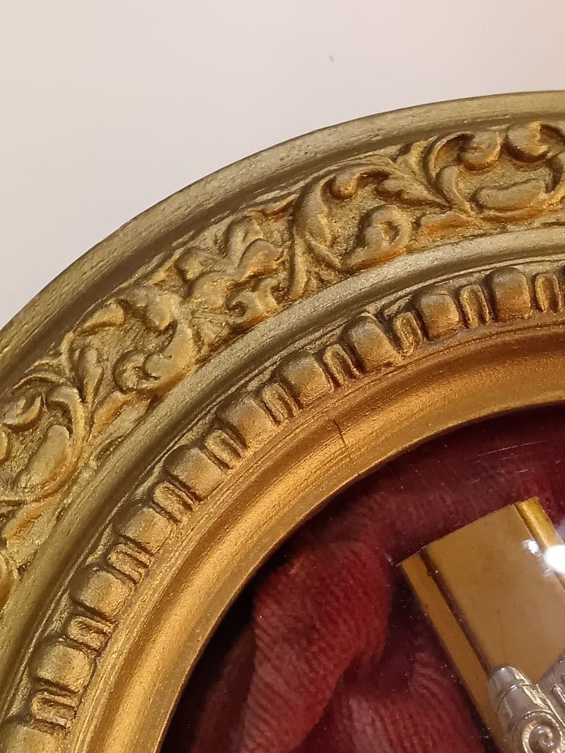 フランス　アンティーク　キリスト像　オブジェ　メダイヨン