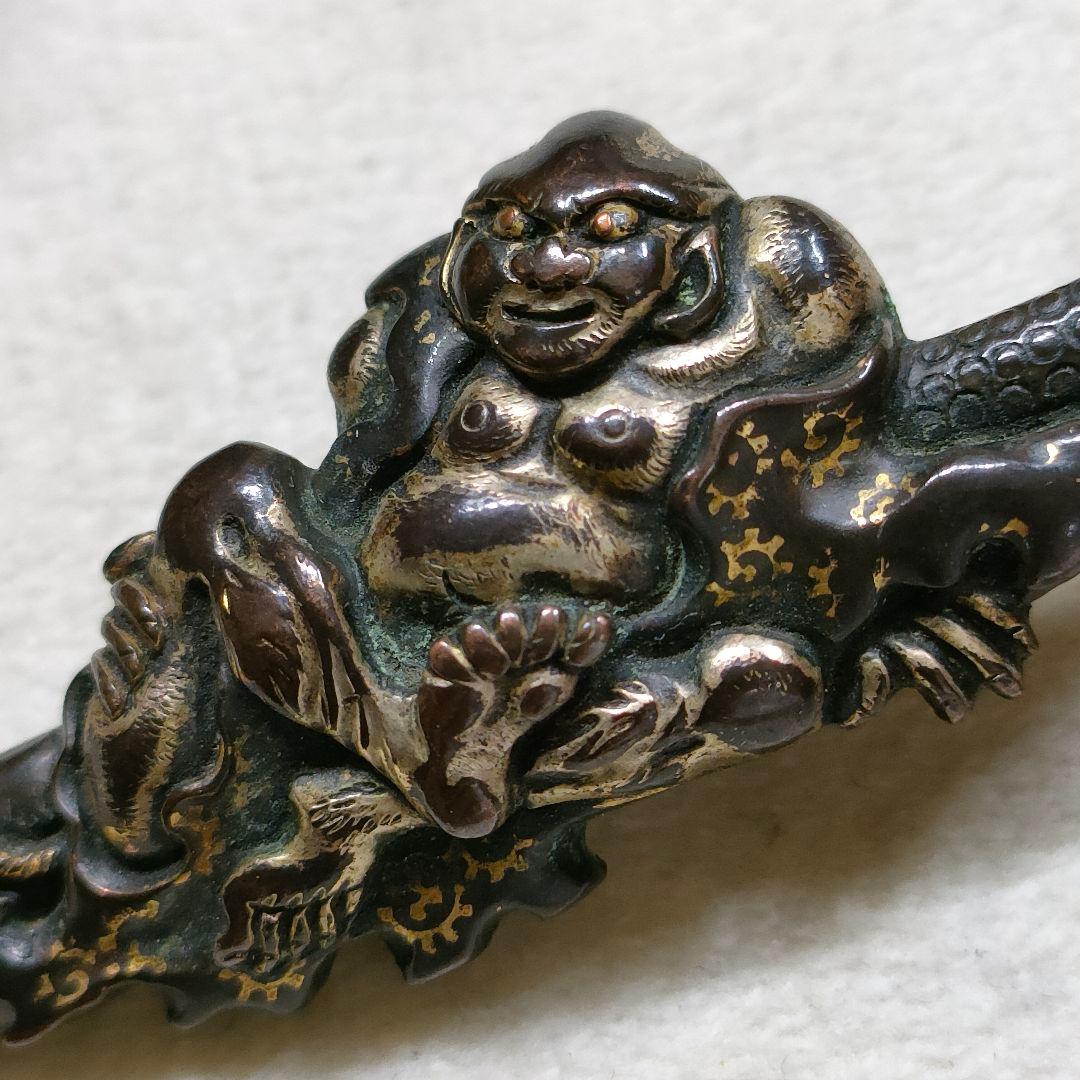 2AF69　赤銅　日本刀 　刀装具 骨董 古美術 江戸期