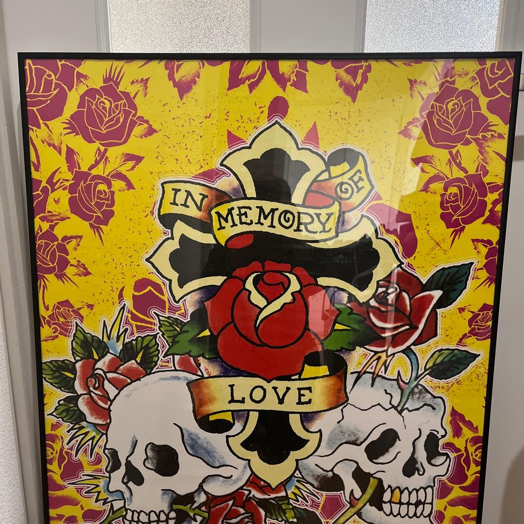 エドハーディ　タトゥー USA スカル　十字架　ドクロ　ビンテージ　アメリカ