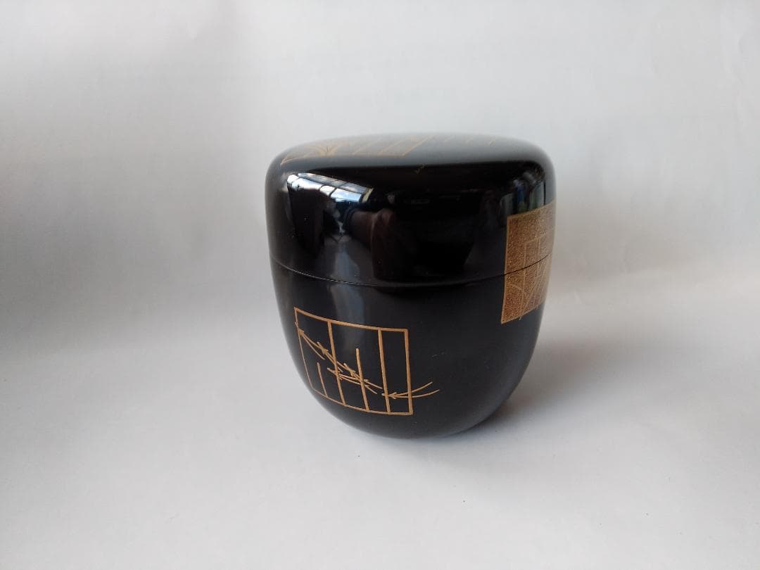 中村宗悦 作 源氏香図 中棗 共箱 共布 漆器 漆芸 抹茶 茶道具 新品 未使用