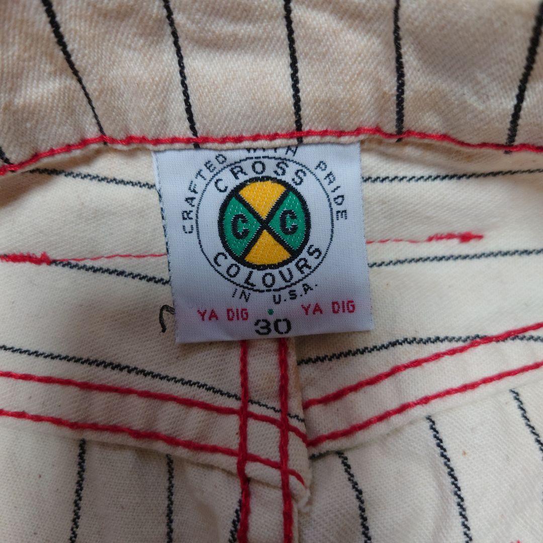 CROSS COLOURS ベースボールプリントチノパン