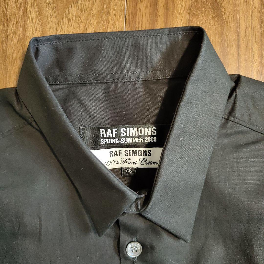 Raf Simons ブラック ノースリーブシャツ 46　ラフシモンズ