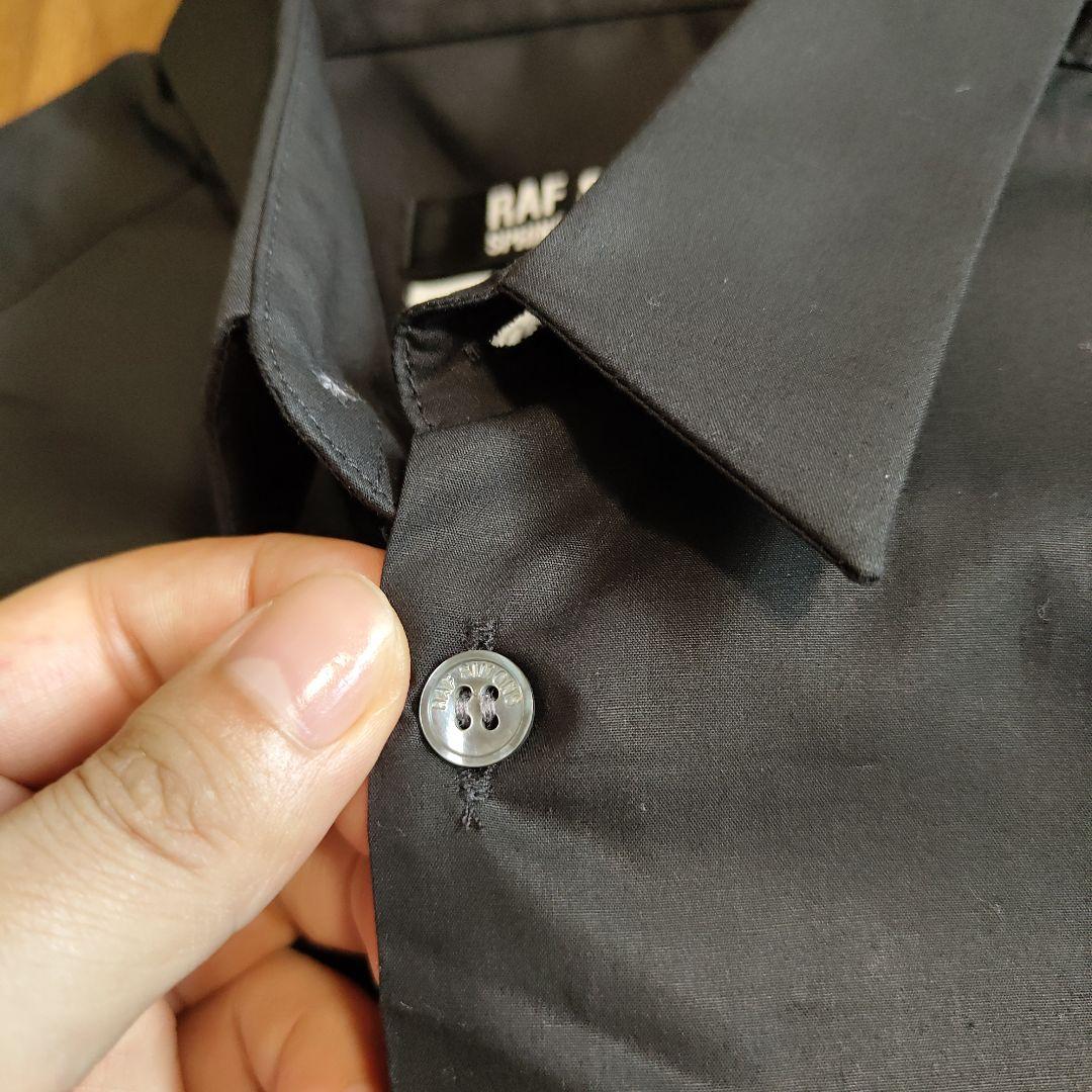 Raf Simons ブラック ノースリーブシャツ 46　ラフシモンズ