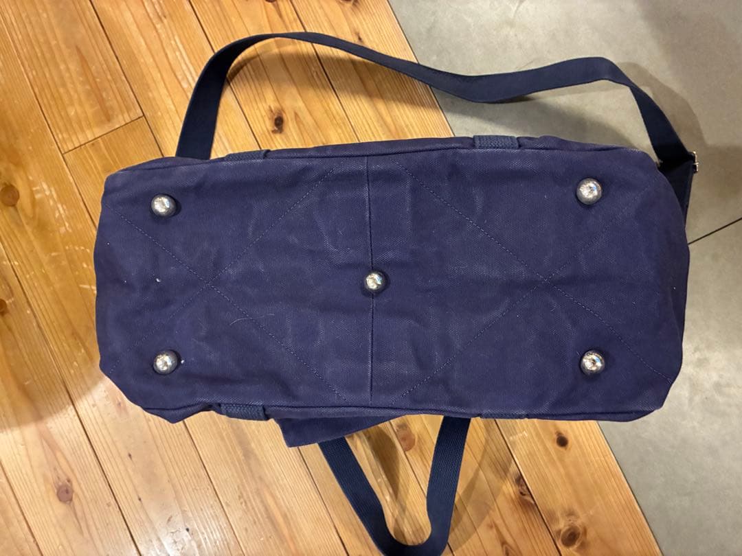 旧一澤帆布製 ボストンバッグ ネイビー