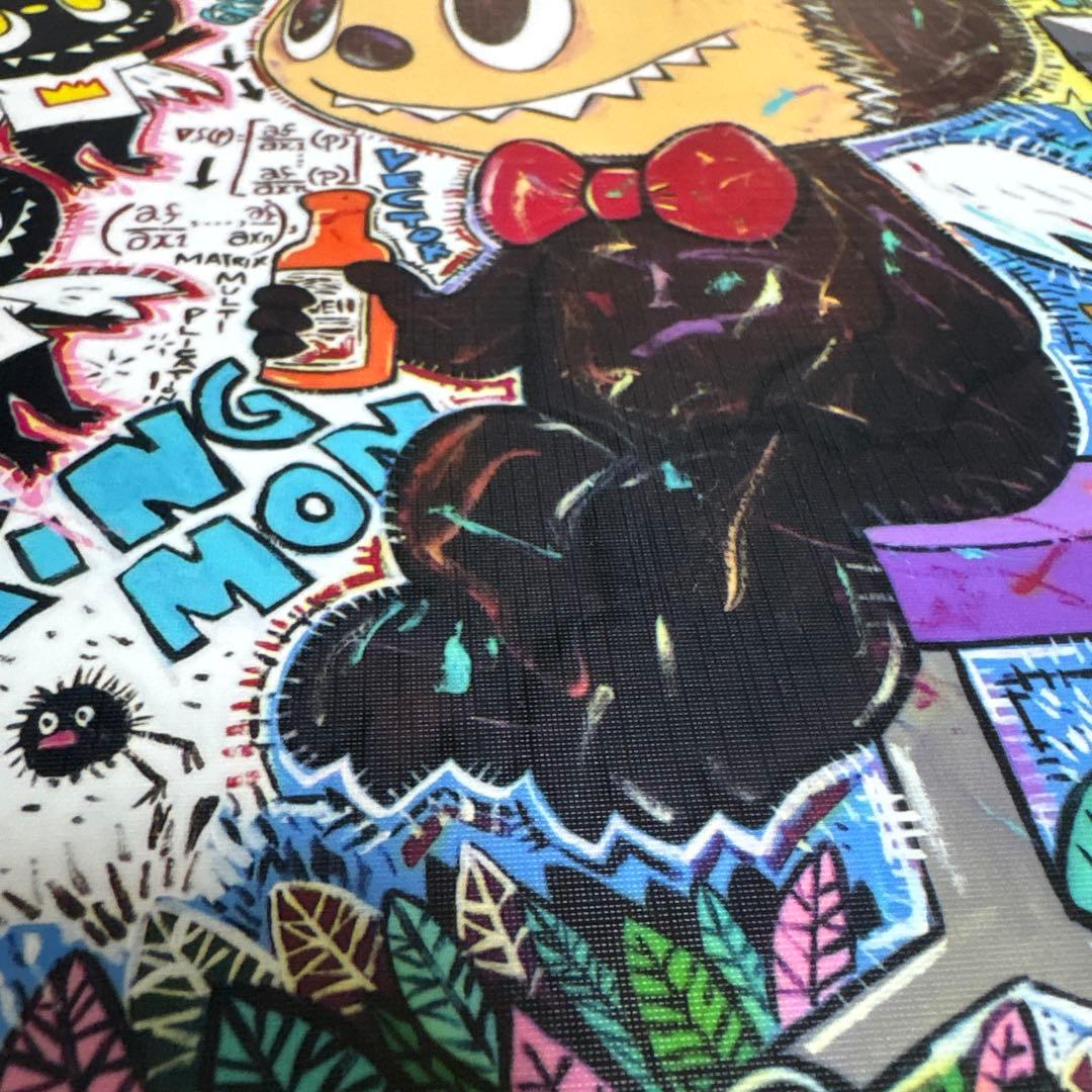 ラブブ　3Dアート　額付き　ポップアート キャラクター印刷キャンバス