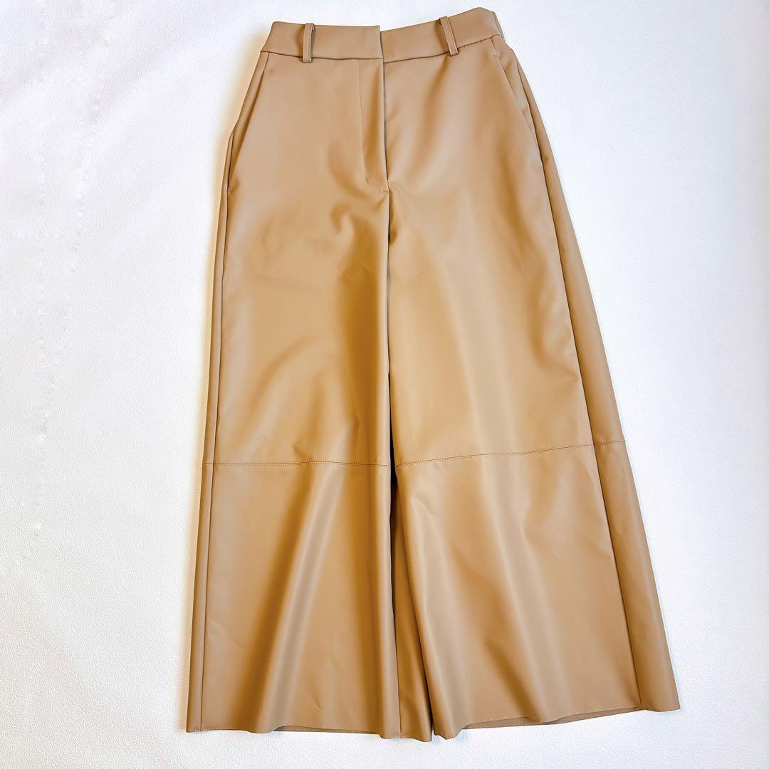 Heve ヘイヴ 24AW rubber pants ラバーパンツ　キャメル36