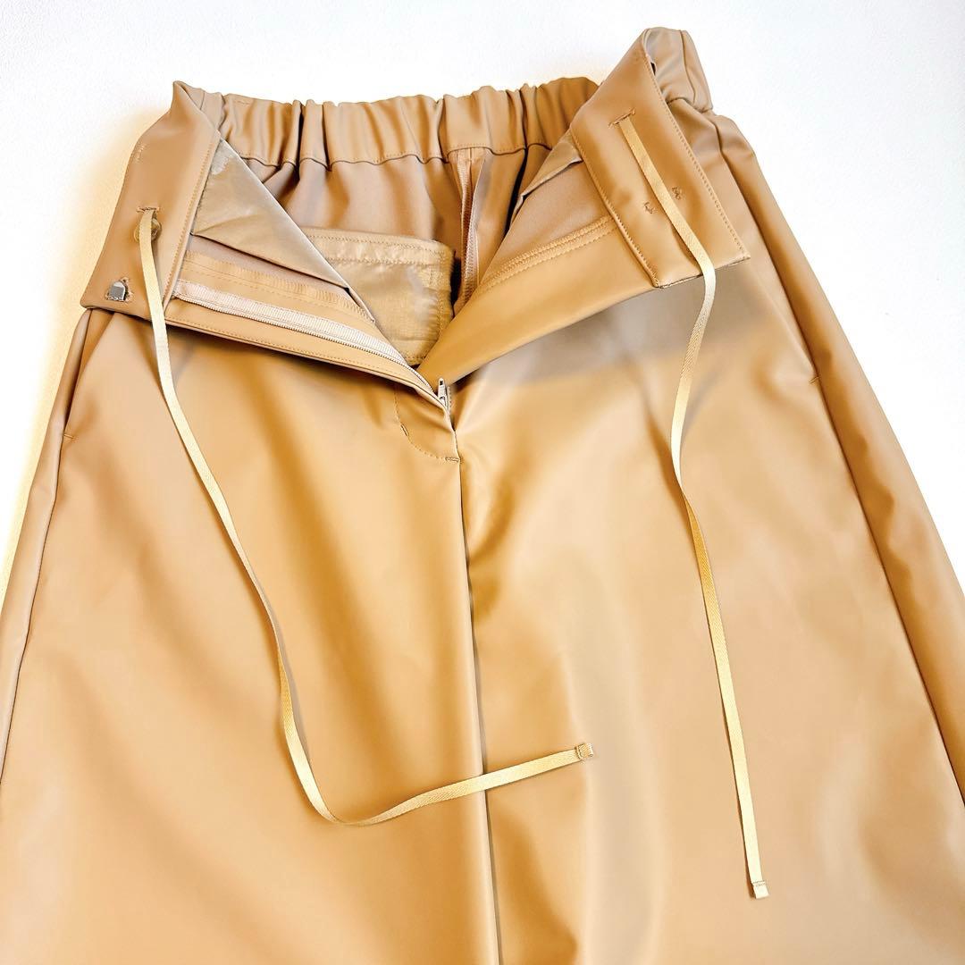 Heve ヘイヴ 24AW rubber pants ラバーパンツ　キャメル36