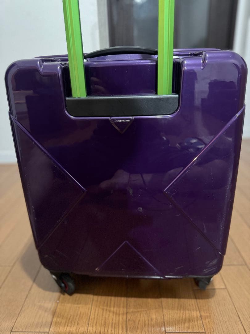HIDEO WAKAMATSU スーツケース ジッパー 拡張機能付き パープル