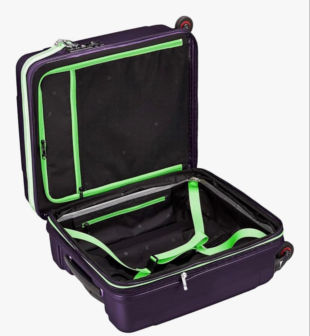 HIDEO WAKAMATSU スーツケース ジッパー 拡張機能付き パープル