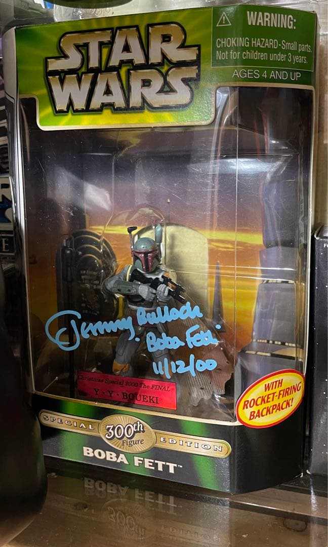 スターウォーズ　ボバ・フェット直筆サイン入りフィギュア