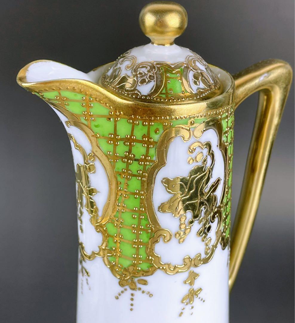 オールドノリタケ ティーセット 25.4㎝ チョコレートポット カップ＆ソーサー