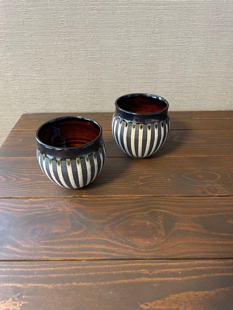 吉野瞬 カフェオレボウル 陶芸 2点