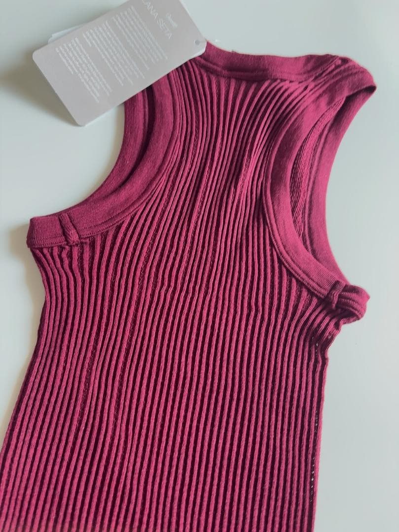 M（３）☆Oscalitoオスカリート　ノースリーブトップ　　シルク混　ウール