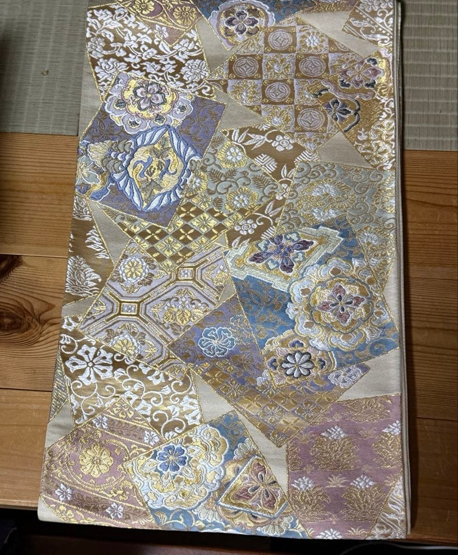 訪問着フルセット　籠　牡丹　四季の花　錦彩