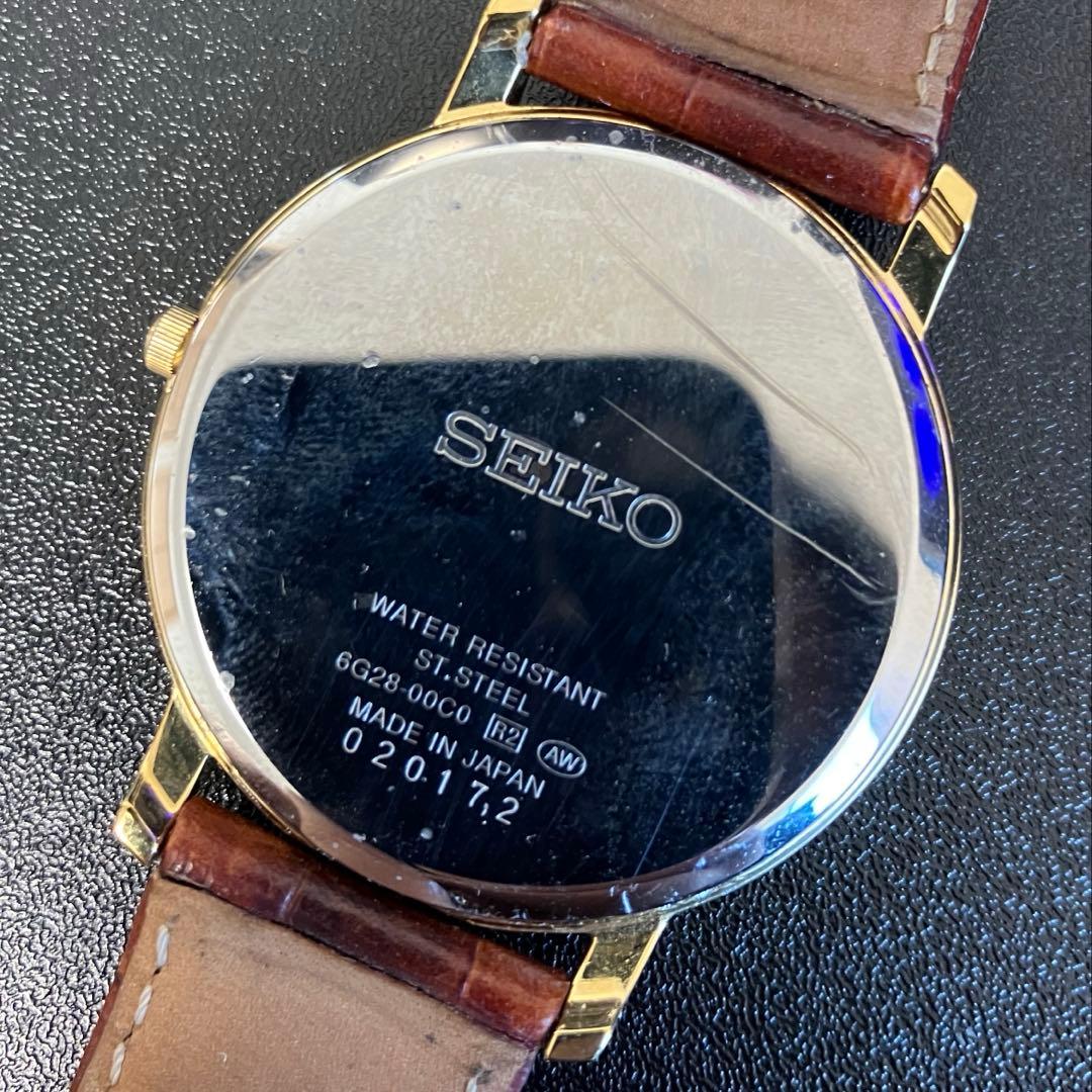 SEIKO クォーツ 腕時計 6G28-00C0