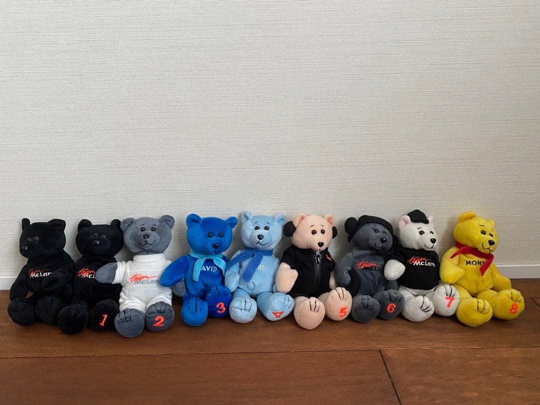 F1 マクラーレンチーム ベア 9種セット