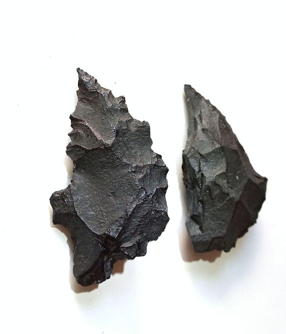 サバイバルナイフになります！❑ 石器 359 模写 サヌカイト❒