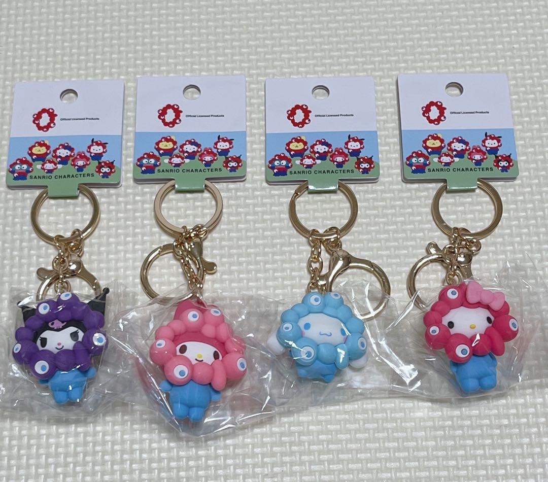 万博ミャクミャクサンリオマスコット キーホルダー 4点セット