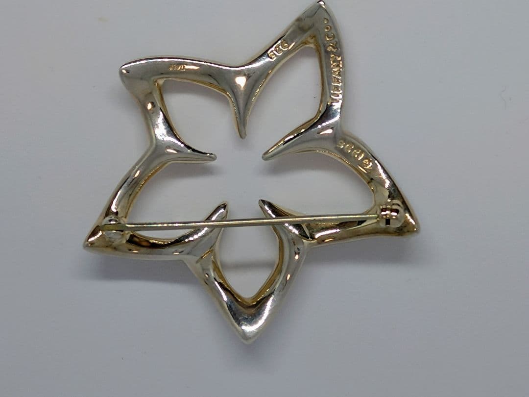 ティファニー ブローチ フラワーモチーフ プルメリア 1996 シルバー 925